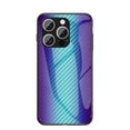 thumbnail image 1 of Case for iPhone 16 Pro Max Case, Tempered Glass + Soft TPU Bumper with Gradient Color Design Hybrid Back Slim Anti-Drop Phone Case Cover for iPhone 16 Pro Max, Blue, 1 of 11