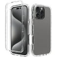 thumbnail image 1 of Case for iPhone 16 Pro Max Case Clear Crystal Non Yellowing Heavy Duty Soft TPU Dual Layer Bumper Rugged Protective Shockproof Slim Case Cover for iPhone 16 Pro Max Clear, 1 of 5