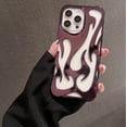 thumbnail image 1 of Case For iPhone 16 Pro Max,Electroplate Glossy Flame Shape Hollow Heat Dissipation Unique Luxury Design Protection Shockproof Women Girls Phone Case For iPhone 16 Pro Max,6.9 inch 2024 (DD Purple), 1 of 10