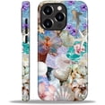 thumbnail image 1 of Case for iPhone 16 Pro Max, Hybrid Heavy Duty 2 in 1 Full Body Rugged Shockproof Protection Glossy Case for iPhone 16 Pro Max - Ocean Shells Starfish Pearl Flowers, 1 of 7