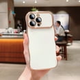 thumbnail image 1 of Case for iPhone 16 Pro Max, Luxury Plating Case for Women Girls Cute Wave Shaped Electroplated Edge Shockproof TPU Bumper Cover with Camera Lens Protector Case for iPhone 16 Pro Max, White, 1 of 10