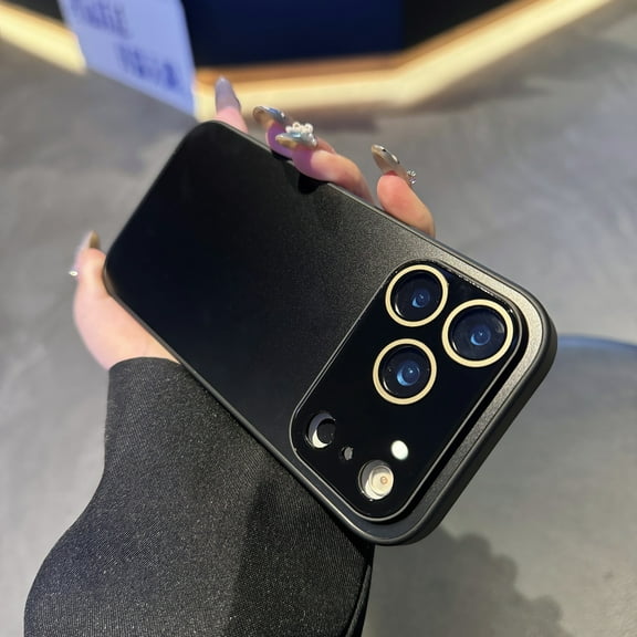 Case for iPhone 16 Pro Max, Transforms into iPhone 17 Pro Max Style, Hard PC Ultra Slim Shockproof Anti-Scratch Protective Lightweight Phone Cover with Camera Lens Protector, Wireless Charging, Black