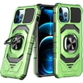 thumbnail image 1 of Case for iPhone 16 Pro,Military-Grade Metal Ring Car Holder [Built-in Kickstand] Heavy Duty Shockproof Protection TPU+PC Phone Case for iPhone 16 Pro,6.3 Inch 2024 (Light Green), 1 of 9
