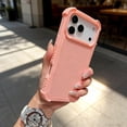thumbnail image 1 of Case for iPhone 16 Pro, Military-Grade Shockproof Rugged Phone Case, Anti-Fingerprint Anti-Scratch Triple-Layers Heavy Duty Rugged Protection Hybrid Cover for iPhone 16 Pro, Pink, 1 of 8