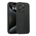 thumbnail image 1 of Case for iPhone 16 Pro Slim Lychee Texture PU Leather Cover, Shockproof Camera Lens Protection Silicone Bumper Drop Resistant Protection Phone Cover for iPhone 16 Pro, Black, 1 of 6