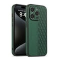 thumbnail image 1 of Case for iPhone 16 Pro Slim Lychee Texture PU Leather Cover, Shockproof Camera Lens Protection Silicone Bumper Drop Resistant Protection Phone Cover for iPhone 16 Pro, Darkgreen, 1 of 6