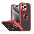 thumbnail image 1 of Case for iPhone 16 Pro,Slim Military Grade Car Holder Shockproof Anti-Drop Built-in Ring Holder Magnetic Kickstand Protection Phone Case for iPhone 16 Pro,6.3 inch 2024 (Red), 1 of 10