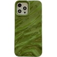 thumbnail image 1 of Case for iPhone 16 Pro,iPhone 16 Pro Case,Cute Water Ripple Pattern Curly Wave Shockproof Soft TPU Case for Girls Boys Silicone Non-Slip Phone Case for iPhone 16 Pro,6.3 inch 2024 (Green), 1 of 15
