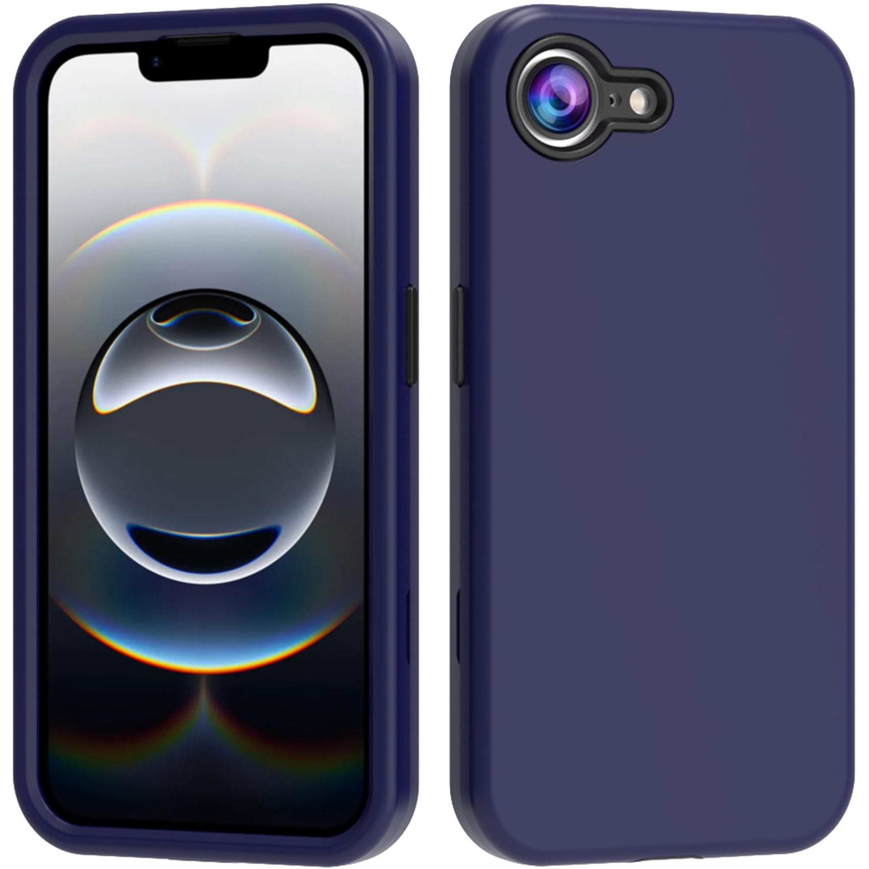 Case for iPhone 17e / iPhone 16e, 3 Layers Protection PU Leather & Hard ...