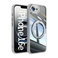 thumbnail image 1 of Case for iPhone 16e Case Ring Holder Kickstand Built-in Camera Lens Protector Anti-Scratch Shockproof Dustproof Protection Rugged Phone Case Cover for iPhone 16e, Gray, 1 of 10