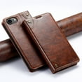 thumbnail image 1 of Case for iPhone 16e, Magnetic Matte Premium PU Leather Stand Flip Cover with Card Slots and Wallet, Shockproof and Full Body Protection Compatible with iPhone 16e - Khaki, 1 of 6