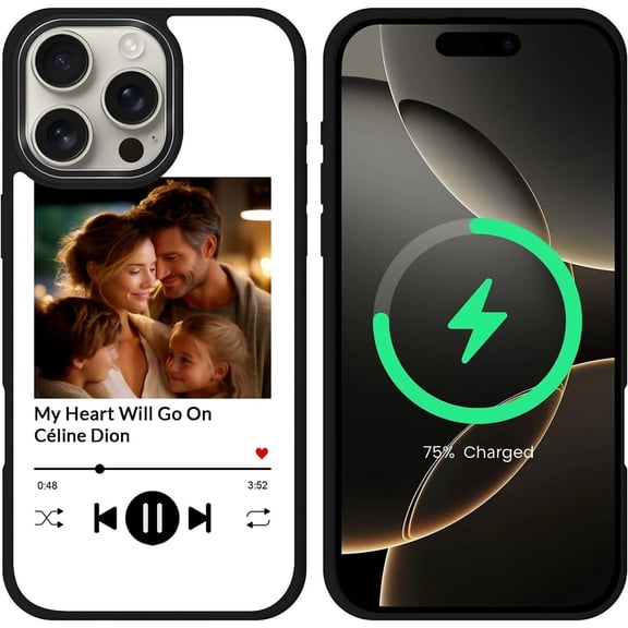 Case for iPhone 17 16 15 14 13 12 11 Plus Pro Max Case, Dopamine Fox Fur Case for MagSafe Customization Graphic Design Soft Silicone Hard Acrylic Shock Protection Photo Music Song Player Pattern