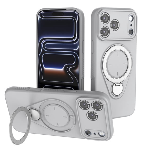 Case for iPhone 17/Air/Pro/ Pro Max:[Military-Grade Drop Protection] with 360° Rotatable Ring Stand & Magnetic Kickstand, Shockproof Airbag Bumper Protective Cover for iPhone 17/Air/Pro/ Pro Max