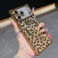 thumbnail image 1 of Case for iPhone 17 Pro, Compatible with MagSafe Gradient Glitter Bling Leopard Design Plating Camera Lens Protection Clear Soft Shockproof Anti-Scratch Cover for Women Girls, Gold, 1 of 11