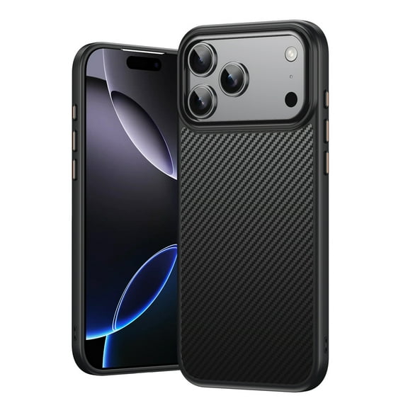Case for iPhone 17 Pro Max with Camera Control Button, [Compatible with Magsafe] Military Grade Protective Case Built with Dupont Kevlar 600D Aramid Fiber
