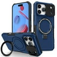 thumbnail image 1 of Case for iPhone 17 Pro, with Sliding Camera Cover & Ring Kickstand, Military Grade Drop Protective Hybrid Shockproof Anti-fall Phone Case Cover for iPhone 17 Pro, Royalblue, 1 of 7