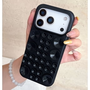Case for iPhone 17 Pro max, Double-Sided Bubble Pop Design Protective Silicone Cover with Enhanced Grip and Tactile Fidget Feature for iPhone17 Pro Max