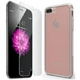 thumbnail image 1 of Case for iPhone 8 Plus, PureGear [Blush Rose Gold] GlassBak 360 Bumper Cover with Back/Rear Tempered Glass Panel [and BONUS Front Tempered Glass Screen Protector] for iPhone 8 Plus, 7 Plus, 6 Plus, 1 of 10