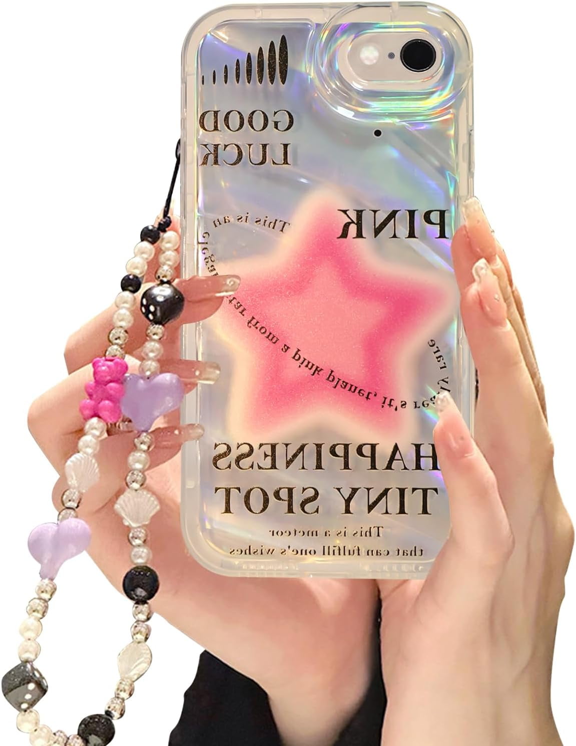 Case for iPhone SE 2022/2020 7/8 with Phone Charm/Chain