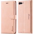 thumbnail image 1 of Case for iPhone SE(5G) 2022 iPhone 7 iPhone 8 iPhone SE 2020, Vintage Wallet Folio Flip Cover Full Coverage Premium Leather Case with Magnetic Closure Kickstand Card Slots - Rose Gold, 1 of 13