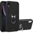 thumbnail image 1 of Case for iPhone XR with Built-in 360° Rotating Ring Kickstand Cover, Military-Grade Drop Protection Phone Case, Back Case for iPhone XR (6.1 inch), Black, 1 of 5
