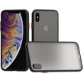 thumbnail image 1 of Case for iPhone XR Thin Shockproof Phone Case PC Back TPU Bumper [Protect from Fingerprint/Shock/Scratch/Slip] Translucent Matte Phone Cover for iPhone XR-Black, 1 of 5