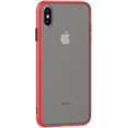 thumbnail image 1 of Case for iPhone XR Thin Shockproof Phone Case PC Back TPU Bumper [Protect from Fingerprint/Shock/Scratch/Slip] Translucent Matte Phone Cover for iPhone XR-Red, 1 of 6