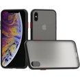 thumbnail image 1 of Case for iPhone Xs Max Thin Shockproof Phone Case PC Back TPU Bumper [Protect from Fingerprint/Shock/Scratch/Slip] Translucent Matte Phone Cover for iPhone Xs Max-Black, 1 of 5