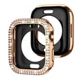 thumbnail image 1 of Case for iWatch Series 6/5/4/SE 40mm, Bling Sparkly Diamond Rhinestones Support Wireless Charging No Screen Protective Heavy Duty Protection for Apple Watch Series 6/5/4/SE 40mm, Rosegold, 1 of 6