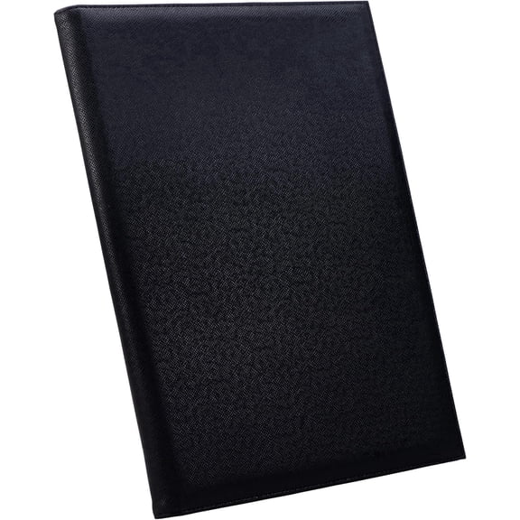 Case-it 6 pack Folio Padded Laptop Sleeve | Faux Leather | Holds up to 15 inch | Microfiber Lined Gusseted Pocket | Internal Elastic Pocket | Protector | LAP-101-LL-C Black