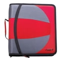 thumbnail image 1 of Case-it The Dual 2-in-1 Zipper Binder - Two 1.5 Inch D-Rings - Includes Pencil Pouch - Multiple Pockets - 600 Sheet Capacity - Comes with Shoulder Strap -Dual-101, Fire Engine Red, 1 of 10