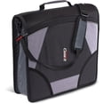 thumbnail image 1 of Case-it The King Sized Zip Tab Zipper Binder - 4 inch D-Rings - 5 Subject File Folder - Multiple Pockets - 800 Sheet Capacity - Comes with Shoulder Strap - Jet Black D-186, 1 of 8