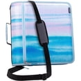 thumbnail image 1 of Case-it The Mighty Zip Tab Zipper Binder - 3 Inch O-Rings - 5 Color Tab Expanding File Folder - Multiple Pockets - 600 Sheet Capacity - Comes with Shoulder Strap, D-146 Watercolor Sky, 1 of 8