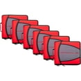 thumbnail image 1 of Case-it The Mighty Zip Tab Zipper Binder - 3 inch O-Rings - 5 Color Tab Expanding File Folder - Multiple Pockets - 600 Sheet Capacity - Comes with Shoulder Strap - Fire Engine Red D-146 (6 pack), 1 of 8