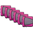 thumbnail image 1 of Case-it The Mighty Zip Tab Zipper Binder - 3 Inch O-Rings - 5 Color Tab Expanding File Folder - Multiple Pockets - 600 Sheet Capacity - Comes with Shoulder Strap - Magenta D-146 (6 Pack), 1 of 8