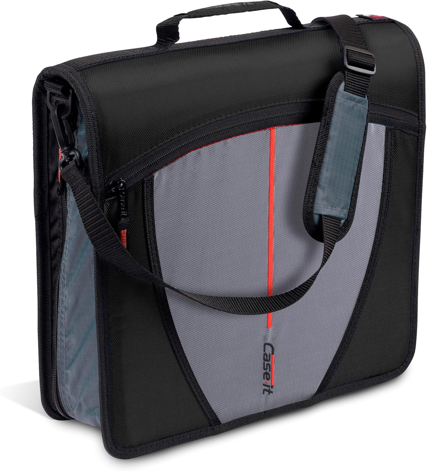 Walmart discount codes: "Case-it Mighty Zip Tab 3"" O-Ring Zipper Binder, Expandable Pockets, 5-Color Tabs, Jet Black D-146"