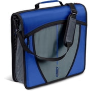 Case-it Expanding File Folder and Jacket with Shoulder Strap, Midnight Blue