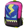 thumbnail image 1 of Case-it Zip Pack 19-Inch Laptop Backpack, Monster Theme, Padded Raised Laptop Pocket, Multiple Interior & Exterior Pockets, Adjustable Padded Shoulder Straps (Pink), 1 of 4