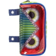 thumbnail image 1 of Case-it Monster Eye Clear Window Zipper Pencil Case with Grommets, Red, 1 of 8