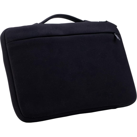 Case-it Neoprene Padded Laptop Sleeve | Holds Up to 13 Inch Laptop/Tablet | Easy Handle to Carry | External Zipper Pocket | Laptop Protector | LAP-514-NEO Black