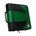 thumbnail image 1 of Case-it The Dual 2-in-1 Zipper Binder - Two 1.5 Inch D-Rings - 600 Sheet Capacity - Dual-101, Green, 1 of 2