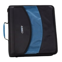 Case-it The Dual, Two 1.5 inch D-Ring Zip Binder, Dual-121-a, Sky Blue, New Condition, Each
