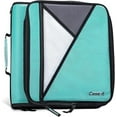 thumbnail interactive-video image 1 of Case-it The Universal Zipper Binder - 2 Inch O-Rings - Padded Pocket That Holds up to 13 Inch Laptop/Tablet - Multiple Pockets - 400 Page Capacity - Comes with Shoulder Strap - Spearmint LT-007, 1 of 8