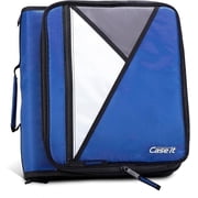 Case-it Universal Zipper Binder with 2 Inch Padded Pocket, Midnight Blue