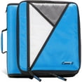 thumbnail image 1 of Case-it The Universal Zipper Binder - 2 Inch O-Rings - Padded Pocket That holds up to 13 Inch Laptop/Tablet - Multiple Pockets - 400 Page Capacity - Comes with Shoulder Strap - Denim Blue LT-007, 1 of 8