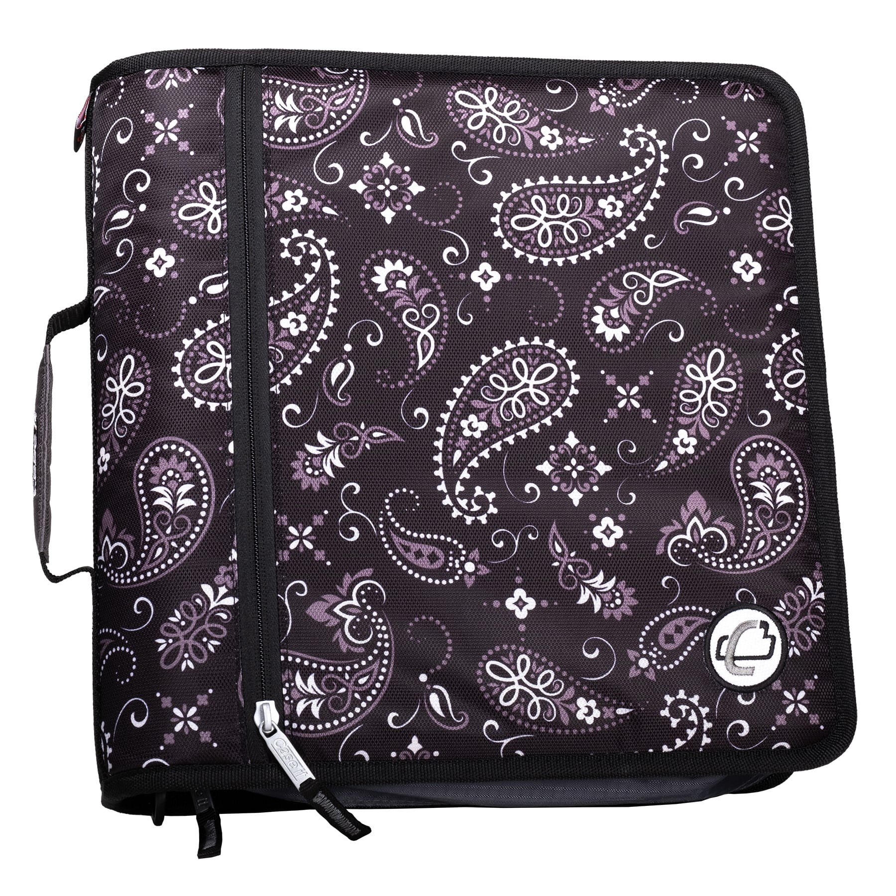 Caseit Zipper Binder, 3" ORing with 5color tabbes, expanding file