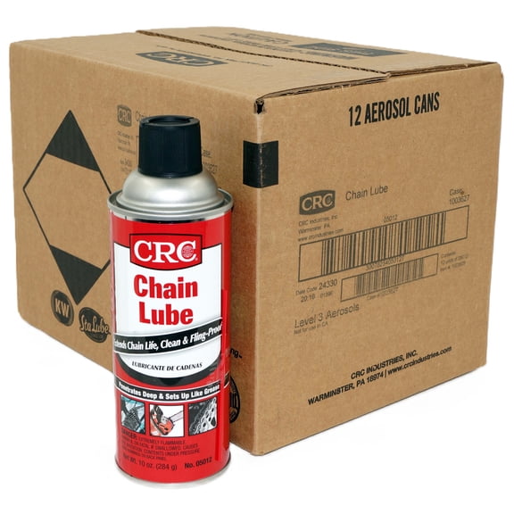 Case of 12 CRC Chain Lube 05012 Chain Lubricant 10oz Extends Chain Life