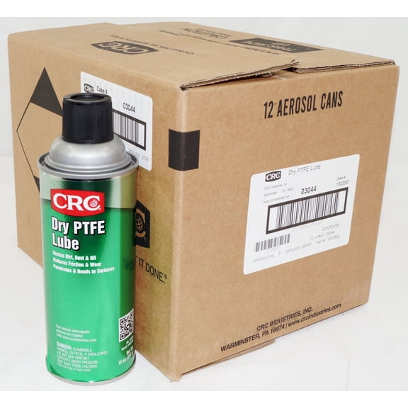 Case of 12 CRC Dry PTFE Lube - 10 oz each