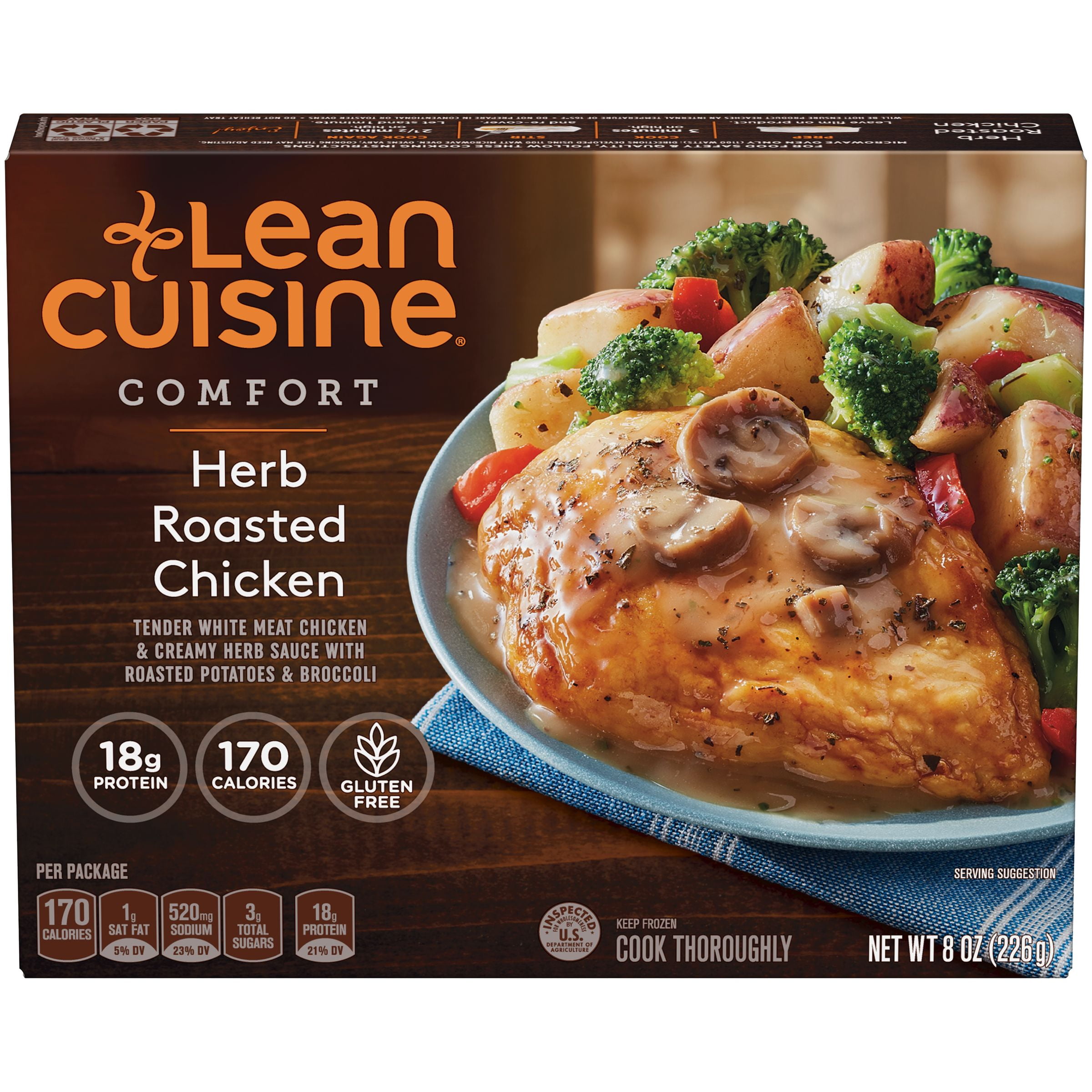Lean Cuisine, Gluten-Free Herb Roasted Chicken Frozen Dinner, 12 Case