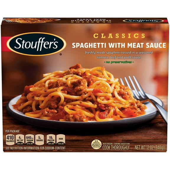 Case of 12, Stouffer's, Spaghetti and Meat Sauce Meal 12 oz.
